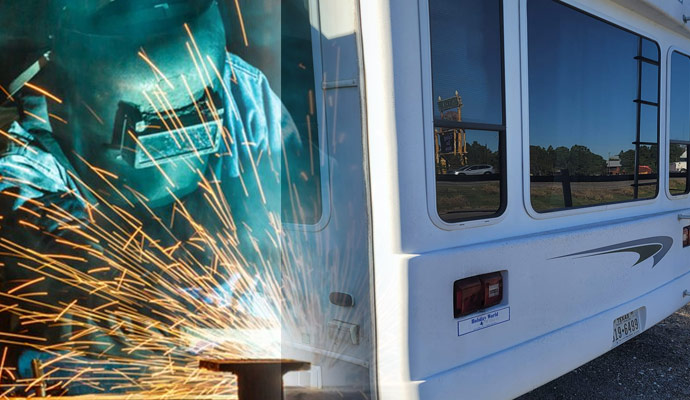 Steel and Aluminum Welding on RV in Dallas
